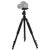 Triopo C-158+KJ-1 Adjustable Portable Aluminum Alloy Tripod, C-158+KJ-1 (Black)