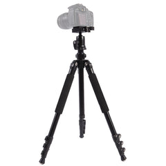 Triopo C-158+KJ-1 Adjustable Portable Aluminum Alloy Tripod, C-158+KJ-1 (Black)