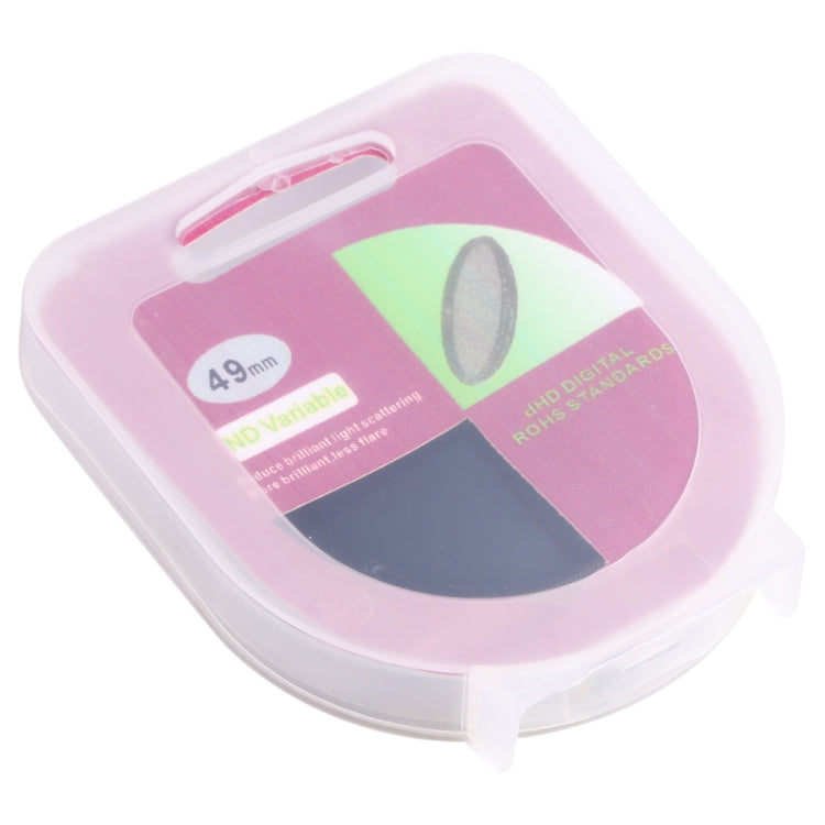 49mm ND Fader Neutral Density Adjustable Variable Filter, ND 2 to ND 400 Filter 49mm ND Fader Neutral Density Adjustable Variable Filter, ND 2 to ND 400 Filter