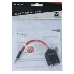 Aputure 3.5mm Audio Y Male to 2 Female Headset Mic Splitter Cable
