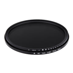 72mm ND Fader Neutral Density Adjustable Variable Filter ND 2 to ND 400 Filter
