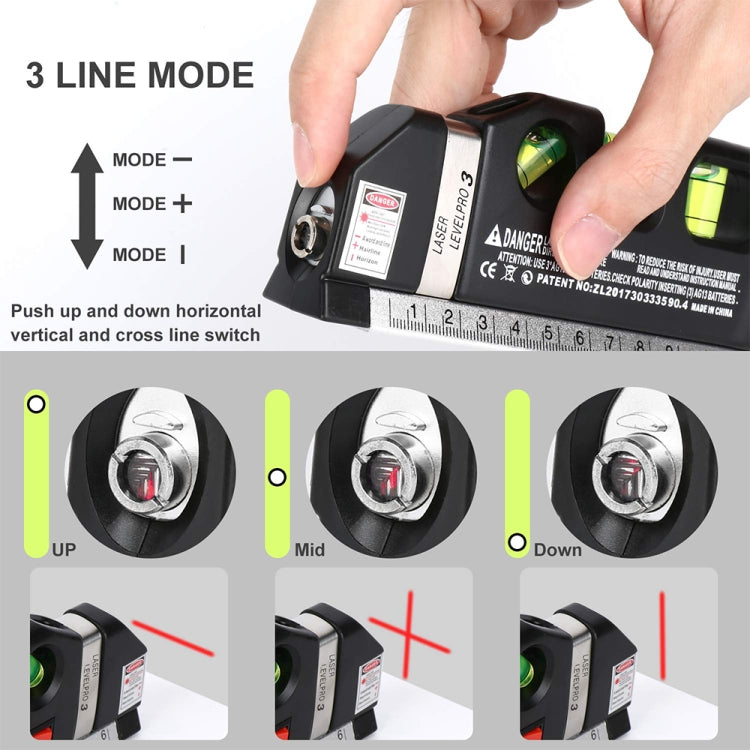 Level Laser Aligner Horizon Vertical Measuring Tape Level Laser Aligner Horizon Vertical Measuring Tape