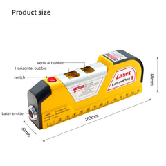 Laser-Wasserwaage mit Maßband Pro 3