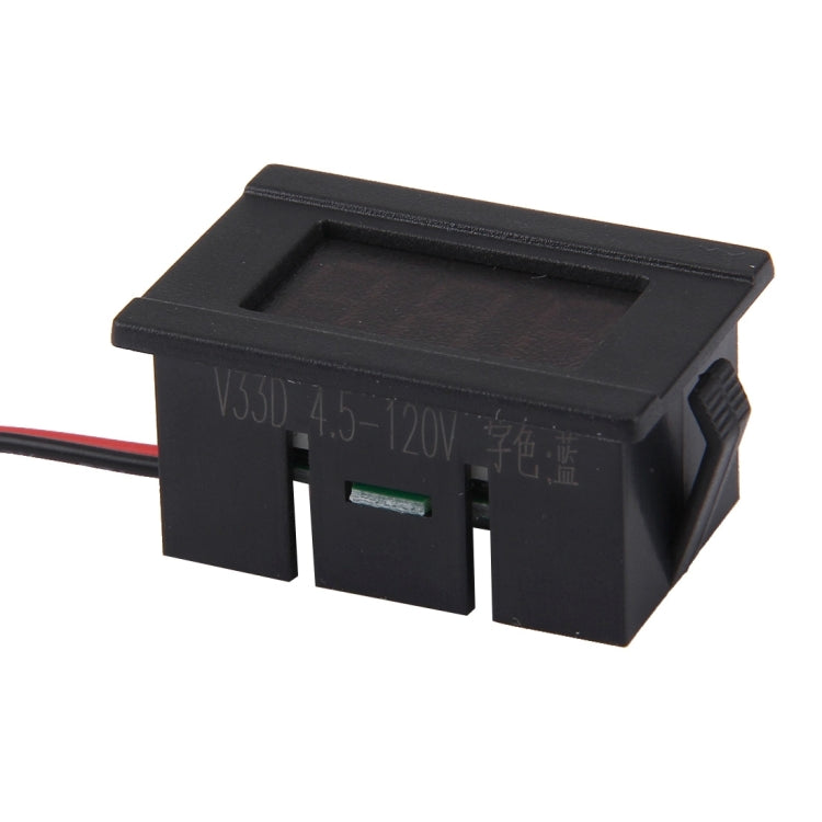 V33D 2 Wires Mini Digital Voltage Meter, Measure Voltage: DC 4.5-120V, S-DT-0534G, S-DT-0534L, S-DT-0534R V33D 2 Wires Mini Digital Voltage Meter, Measure Voltage: DC 4.5-120V, S-DT-0534G, S-DT-0534L, S-DT-0534R