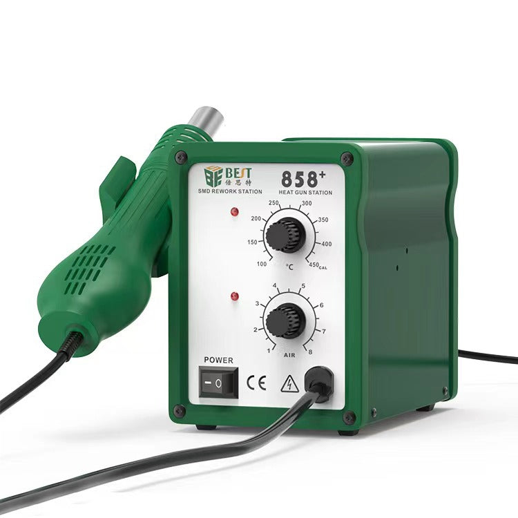 BEST BST-858+ AC 220V 50Hz 650W Adjustable Temperature Unleaded Hot Air Gun with Helical Wind BEST BST-858+ AC 220V 50Hz 650W Adjustable Temperature Unleaded Hot Air Gun with Helical Wind
