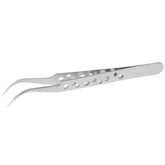 High-Hardness Anti-Magnetic Anti-Acid Steel Curved Tweezers, Curved Head