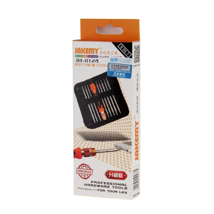 JAKEMY JM-8124 9 in 1 2-Ways Design Screwdriver Professional Hardware Tools, JM-8124 JAKEMY JM-8124 9 in 1 2-Ways Design Screwdriver Professional Hardware Tools, JM-8124