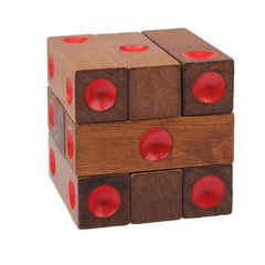 Educational Wooden Dice Pile-up Puzzle Brick Toy, Dice