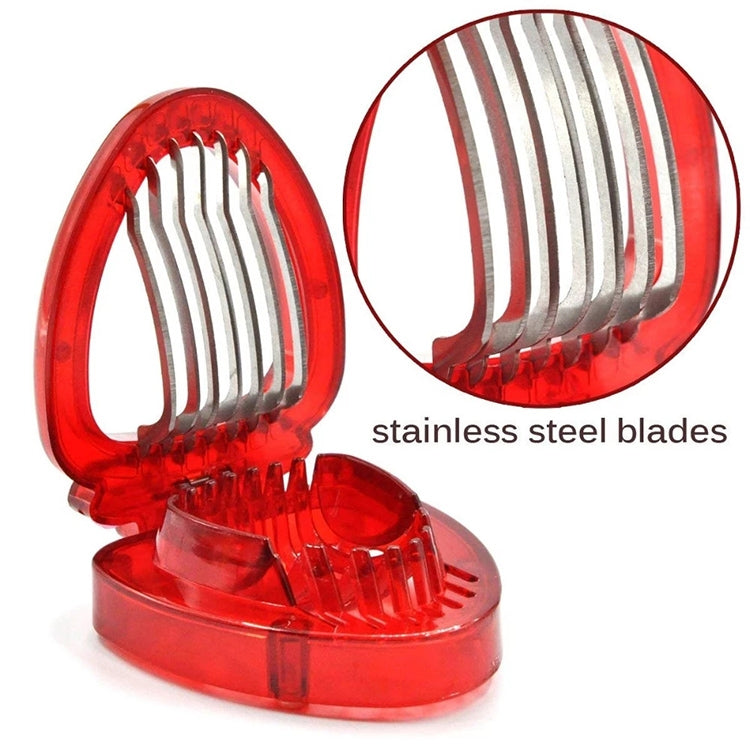 Kitchen Tool Plastic Strawberry Slicer Fruit Knife with Stainless Steel Blade Kitchen Tool Plastic Strawberry Slicer Fruit Knife with Stainless Steel Blade