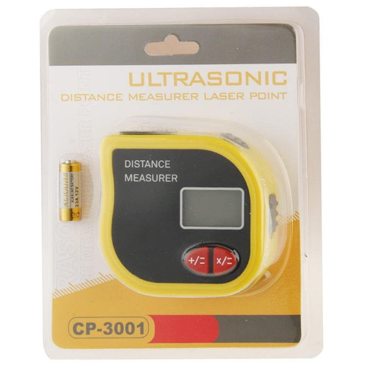 Medidor de distancia ultrasónico CP-3001 Punto láser con cinta métrica de 1 m Medidor de distancia ultrasónico CP-3001 Punto láser con cinta métrica de 1 m