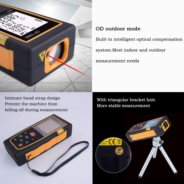 CP-100S Digital Handheld Laser Distance Meter, Max Measuring Distance: 100m, 100m CP-100S Digital Handheld Laser Distance Meter, Max Measuring Distance: 100m, 100m