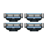 4 PCS Face Care Barber Shaving Razor Blade Refills Replacement Kit for Man