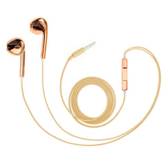 3.5mm Stereo Electroplating Wire Control Earphone for Android Phones / PC / MP3 Player / Laptops