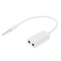 Cable auxiliar de audio estéreo de 3,5 mm macho a 2 hembras, adaptador divisor, compatible con teléfonos, tabletas, auriculares, reproductor de MP3, estéreo de automóvil/hogar y más