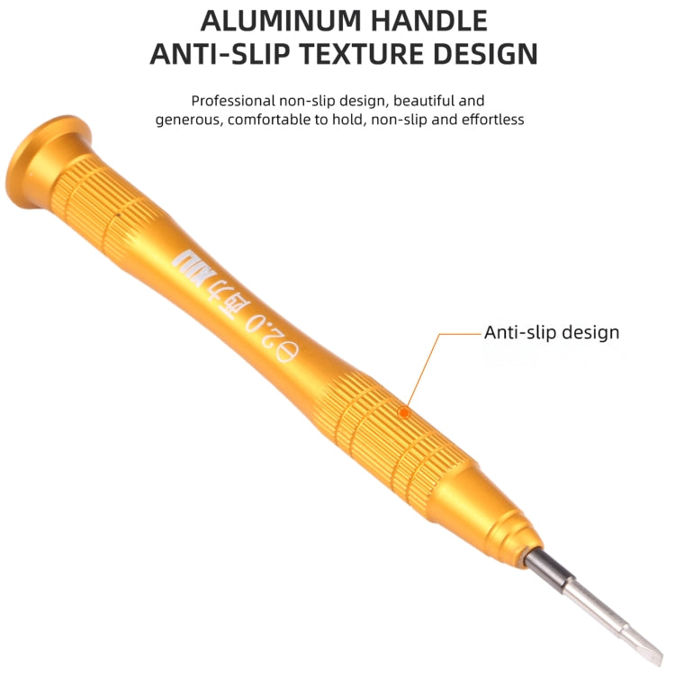 Professional Versatile 2.0x25mm Slotted Screwdriver for iPhone Series / Mobile Phones / Digital Camera, etc, 2.0 Slot Professional Versatile 2.0x25mm Slotted Screwdriver for iPhone Series / Mobile Phones / Digital Camera, etc, 2.0 Slot
