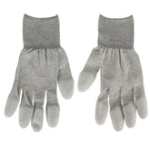 Anti Static ESD Safe Universal Size PU Fingertip Coating Gloves for Computer / Electronic / Phone Repair, Pair of 2