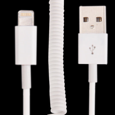 USB Sync Data / Charging Coiled Cable for iPhone, iPad USB Sync Data / Charging Coiled Cable for iPhone, iPad