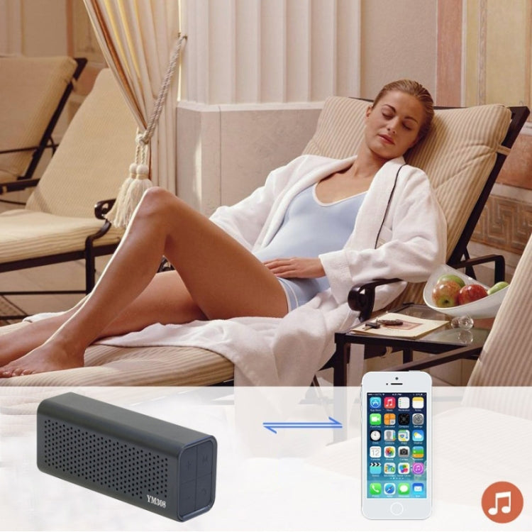Altavoz Bluetooth NFC recargable portátil YM-308, compatible con tarjeta TF Altavoz Bluetooth NFC recargable portátil YM-308, compatible con tarjeta TF