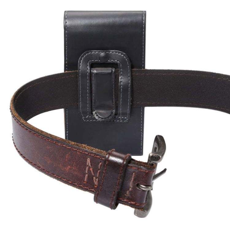 Estuche de cuero con tapa vertical y textura Crazy Horse, con férula trasera y para iPhone 6 Plus Estuche de cuero con tapa vertical y textura Crazy Horse, con férula trasera y para iPhone 6 Plus