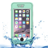 Funda protectora impermeable, a prueba de polvo, a prueba de golpes, a prueba de aplastamiento y noctilucente con soporte para iPhone 6 y 6S