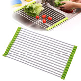 40x24x0.9cm Stainless Steel Folding Drain Rack, Folding Drain Rack