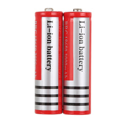 2 baterías de iones de litio recargables de larga duración UltraFire 18650 de 3000 mAh y 3,7 V, 3000 mAh