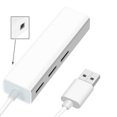 USB 2.0 Ethernet Network Adapter + 3 Ports USB HUB