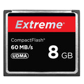 8GB Extreme Compact Flash Card, 400X Read Speed, up to 60 MB/S (100% Real Capacity), 8GB