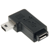 90 Degree Micro USB to Mini USB Adapter