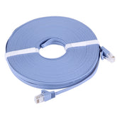 20m CAT6 Ultra-thin Flat Ethernet Network LAN Cable, 20m Blue