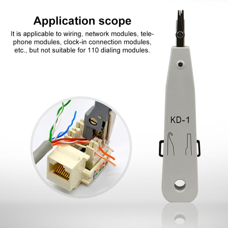RJ45 / RJ12 / RJ11 Network BT Telephone Socket Multi Punch Insertion Tool(White) RJ45 / RJ12 / RJ11 Network BT Telephone Socket Multi Punch Insertion Tool(White)