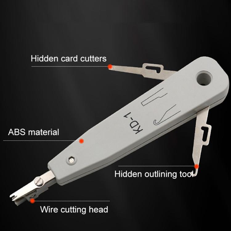 RJ45 / RJ12 / RJ11 Network BT Telephone Socket Multi Punch Insertion Tool(White) RJ45 / RJ12 / RJ11 Network BT Telephone Socket Multi Punch Insertion Tool(White)