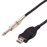 USB PC Guitar Bass Link Recording Audio Adapter Cable, Guitar Bass Link Recording Cable