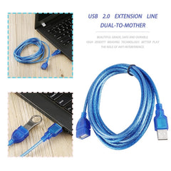 High Speed Transmission USB 2.0 AM to AF Extension Cable, Length: 10m, AM to AF(High Quality), Length: 10m