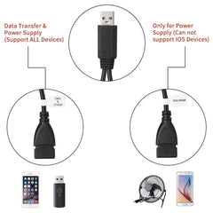 USB 2.0 Male to 2 Dual USB Female Jack Adapter Cable for Computer / Laptop, Length: About 30cm, USB 2.0 AM to 2 USB 2.0 AF