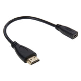 20cm HDMI Male to Micro HDMI Female Adapter Cable, HDMI to Micro HDMI