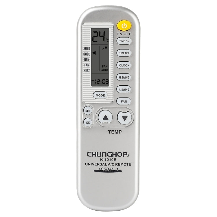 Mando a distancia universal para aire acondicionado Chunghop (K-1010E), K-1010E