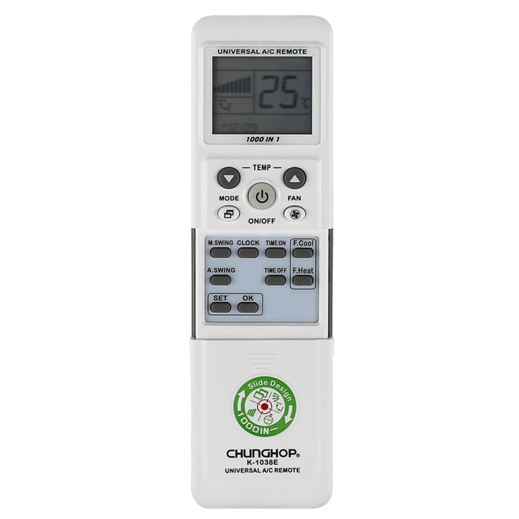Mando a distancia universal para aire acondicionado Chunghop (K-1038E), K-1038E Mando a distancia universal para aire acondicionado Chunghop (K-1038E), K-1038E