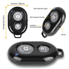 BRCMCOM Chip Universal Bluetooth 3.0 Remote Shutter Camera Control Self-timer, White, Black