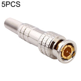 5 PCS Copper-free Solder Male to Female BNC Connector, BNC Male to Female