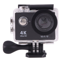 H9 4K Ultra HD1080P 12MP 2 inch LCD Screen WiFi Sports Camera, 170 Degrees Wide Angle Lens, 30m Waterproof, H9 4K (Black)