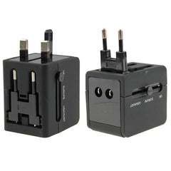 International 2.1A 2-USB EU / AU / UK / US Plug Travel Universal Adaptor, 2.1A