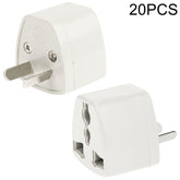 20 Stück Steckeradapter, Reisenetzteil mit AU-Steckdosenstecker, AU-Stecker (20 Stück)