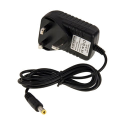 Adaptador de corriente con enchufe británico de CA 100-240 V a CC 6 V 2 A, puntas: 5,5 x 2,1 mm, longitud del cable: aproximadamente 1,2 m, enchufe británico de CC 6 V 2 A