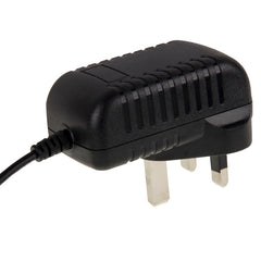 Adaptador de corriente con enchufe británico de CA 100-240 V a CC 6 V 2 A, puntas: 5,5 x 2,1 mm, longitud del cable: aproximadamente 1,2 m, enchufe británico de CC 6 V 2 A