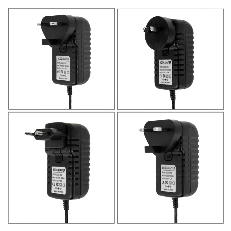 Adaptador de corriente 4 en 1 con enchufe UE + enchufe EE. UU. + enchufe Reino Unido + enchufe AU de CA 100-240 V a CC 12 V 3 A, puntas: 5,5 x 2,1 mm, longitud del cable: aproximadamente 1,2 m, enchufe UE + EE. UU. + Reino Unido + AU Adaptador de corriente 4 en 1 con enchufe UE + enchufe EE. UU. + enchufe Reino Unido + enchufe AU de CA 100-240 V a CC 12 V 3 A, puntas: 5,5 x 2,1 mm, longitud del cable: aproximadamente 1,2 m, enchufe UE + EE. UU. + Reino Unido + AU