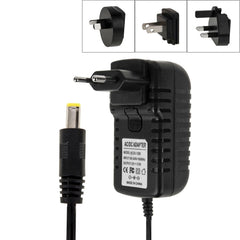 Adaptador de corriente 4 en 1 con enchufe UE + enchufe EE. UU. + enchufe Reino Unido + enchufe AU de CA 100-240 V a CC 12 V 3 A, puntas: 5,5 x 2,1 mm, longitud del cable: aproximadamente 1,2 m, enchufe UE + EE. UU. + Reino Unido + AU