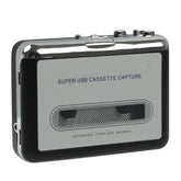 Tape to PC Super USB Cassette to MP3 Converter Capture Audio Music Player, Tape to MP3 Black