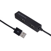 High Speed 4-Port USB 2.0 HUB, USB Splitter(Black)