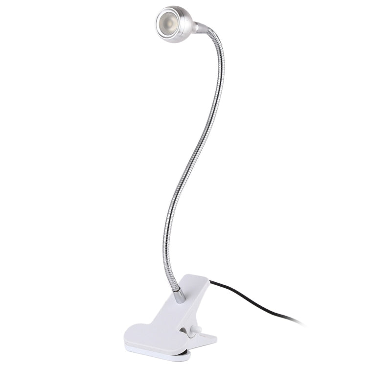 3W 360 Degree Rotation USB Metal Flexible Neck LED Light with Switch & Clip (Warm White Light Silver) 3W 360 Degree Rotation USB Metal Flexible Neck LED Light with Switch & Clip (Warm White Light Silver)
